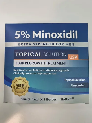 Miniatura 9 de Minoxidil al 5% para Crecimiento del Cabello para Hombres y Mujeres: Suero de Tratamiento de Regeneración de Barba Extra Fuerte con Minoxidil