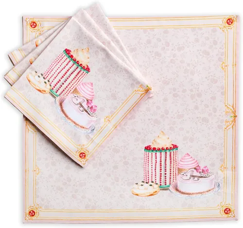 Miniatura 144 de Maison d' Hermine Juego de 4 servilletas de tela 100% algodón, suaves y duraderas, servilletas cuadradas reutilizables para uso diario, lavables