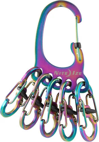 Miniatura 12 de Nite Ize Bigfoot Locker KeyRack - Soporte de acero inoxidable para coche, casa y otras llaves - Mosquetón con S-Biners - Capacidad para 15 llaves a