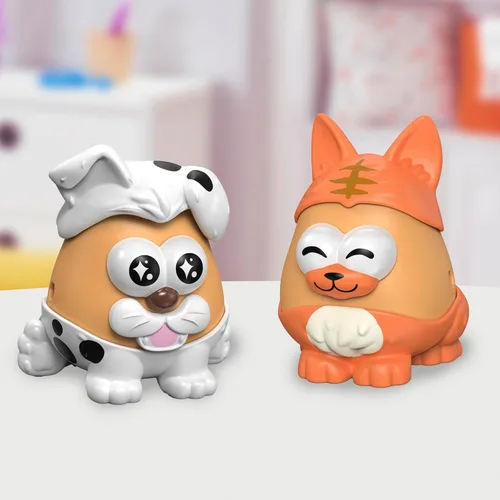 Miniatura 9 de POTATO HEAD Pet-Tato Tots, conjunto temático de mascotas con 31 partes y piezas más estuche de transporte con ruedas, juguetes para niños pequeños