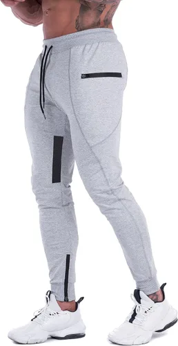 Miniatura 2 de MAIKANONG Pantalones deportivos para hombre, pantalones cónicos, informales, para entrenamiento, gimnasio, entrenamiento, pantalones ajustados
