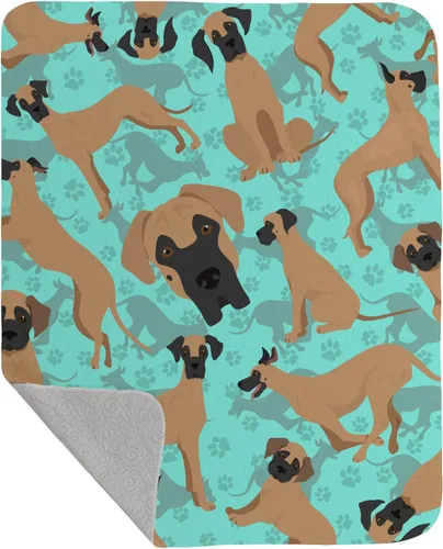 Miniatura 45 de Caroline's Treasures MLM1042LQB Airedale Terrier - Manta acolchada de 50 x 60 pulgadas, diseño de ilustraciones para cama, sofá, suave y ligera