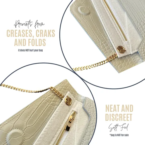 Miniatura 7 de Uptown Clutch Conversion Kit with Gold Chain Wristlet Insert Wallet on Chain WOC Uptown Pouch Insert (Lime)