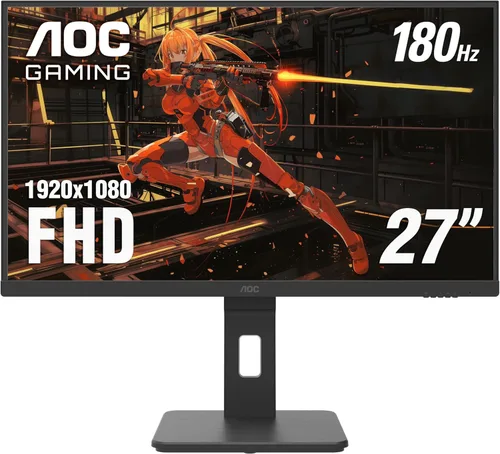 Miniatura 10 de AOC C27G4H Monitor de juegos curvo de 27", FHD 1080p, 180Hz, sincronización adaptativa, altura ajustable, garantía de 3 años sin píxeles muertos