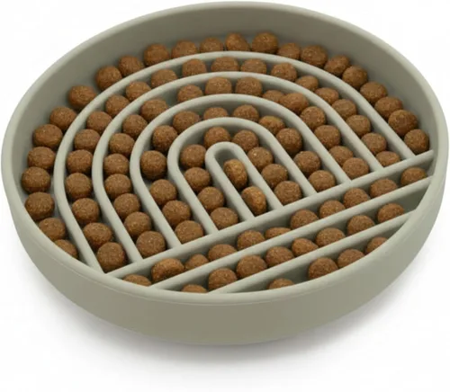 Miniatura 23 de Should We Go? Comedero lento para perros y cachorros, cuenco de silicona para comer lentamente, diseño moderno de alfombrilla para lamer, reduce