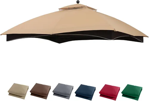 MASTERCANOPY Toldo de repuesto para cenador Lowe's Allen Roth 10x12 #GF-12S004B-1 (beige, poliéster)