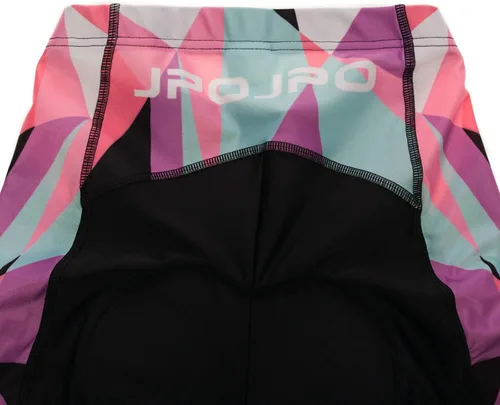 Miniatura 67 de Camiseta de ciclismo para mujer, manga corta y pantalones cortos de ciclismo acolchados para verano