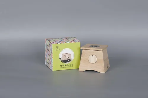 Miniatura 3 de Caja de madera de un agujero para la terapia Moxa Moxibustión