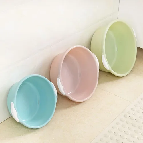 Miniatura 7 de Cubo de pie de remojo bañera de 2 piezas tamaño lavabo de pie de plástico verde baño lavado hogar medio simple bañera de remojo