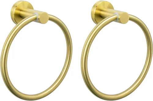 Miniatura 14 de NearMoon Anillo de Toalla de Baño, Accesorios de Ferretería de Baño - Soporte de Toalla de Mano de Acero Inoxidable Engrosado para Baño, Colgador