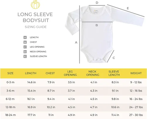Miniatura 4 de Pickle & Pumpkin Body para bebé 100% algodón orgánico Mameluco de manga larga para bebé con mitones Ropa para bebés pequeños y recién nacidos