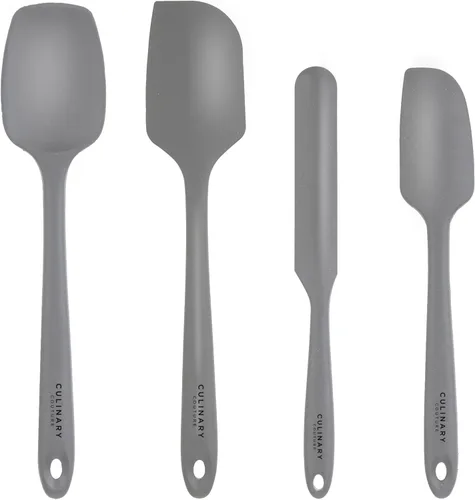 Miniatura 10 de Juego de 4 espátulas de silicona para hornear, espátulas de goma, resistentes al calor, sin BPA, juego de espátulas para utensilios de cocina Azul