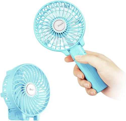 Miniatura 12 de EasyAcc Mini ventilador de mano, ventilador de enfriamiento personal plegable ventilador de escritorio USB ventilador de mesa pequeño portátil