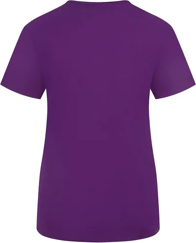 Miniatura 2 de Minty Mint Camiseta médica elástica con cuello en V para mujer con paneles laterales