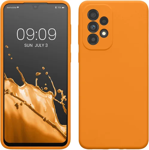 Miniatura 113 de kwmobile Funda Compatible con Samsung Galaxy A14 5G - Funda de teléfono de TPU y silicona con acabado suave - Verde Lima