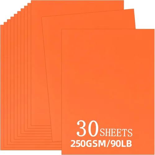 Miniatura 17 de 30 hojas de cartulina negra de 8.5 x 11 pulgadas, 250 gsm/90 libras, papel de cartulina grueso y suave, perfecto para invitaciones, menús, tarjetas