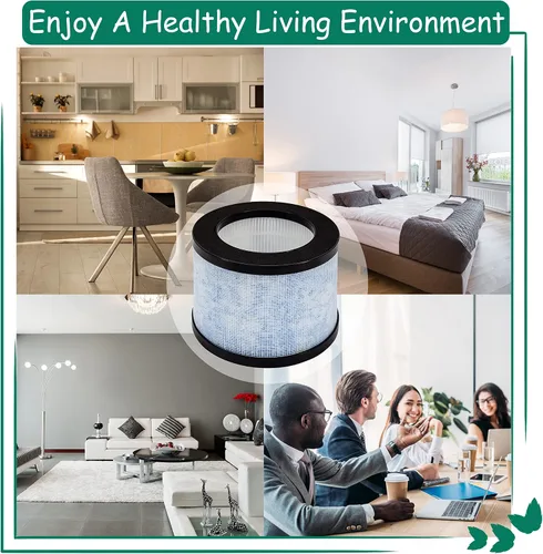 Miniatura 6 de MK01/DH-JH01 Filtro de repuesto True HEPA, compatible con AROEVE MK01 y MK06 y Kloudi purificador de aire DH-JH01, Intelabe EPI080/EP1080