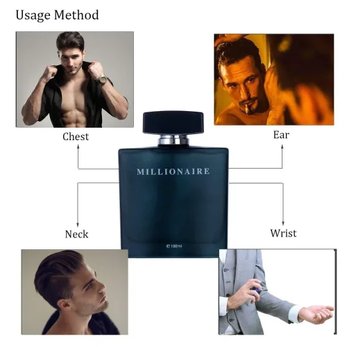 Miniatura 3 de PERFUME&BEAUTY Nuevo Perfume Eau de Parfume para Hombre, Spray de 3.4 oz Parfume para Hombre 100 ML - Black Millionaire