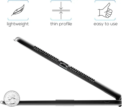 Miniatura 3 de Funda con teclado para iPad de 9ª generación (10.2 pulgadas, 2021) 360° 7 modos Retroiluminación 12 colores Delgada, ligera y protectora