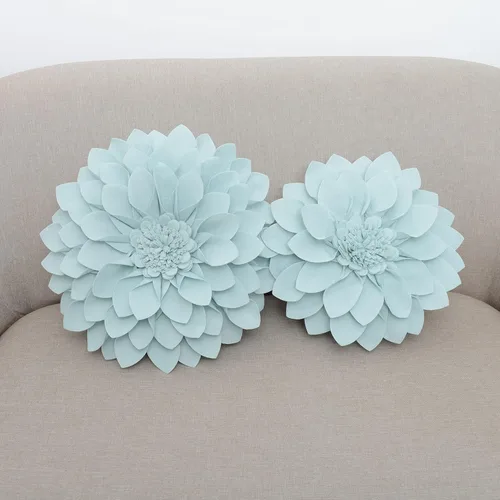 Miniatura 3 de SARO LIFESTYLE Almohada de fieltro en forma de flor