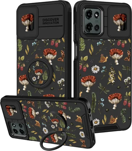 Miniatura 15 de para Moto G 5G 2023 funda - Cubierta de teléfono linda con corazón para mujeres y niñas, diseño único negro con cubierta deslizante para la cámara
