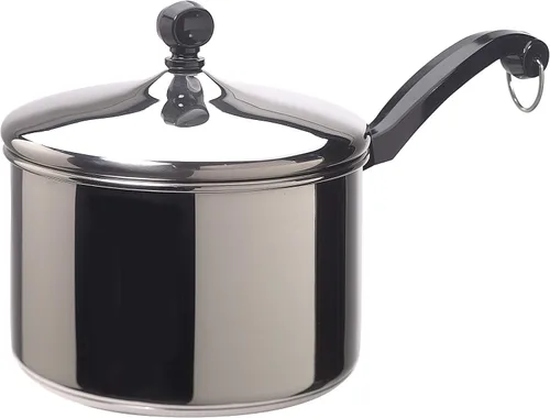 Miniatura 2 de Farberware Cacerola clásica de acero inoxidable con tapa, 3 cuartos de galón, plateada y clásica cacerola cubierta de acero inoxidable de 4 cuartos