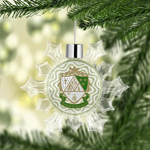 Miniatura 2 de Kappa Delta Sorority - Adorno para árbol de Navidad, diseño de copo de nieve, decoración para fiesta de árbol, hogar, vacaciones (Kappa Delta #10)