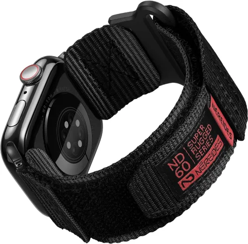 Miniatura 25 de Nereides Compatible con Correa de Apple Watch Ultra 3/2/1, Correa Deportiva de Nylon con Diseño Tejido para 49 mm (L, Negro)