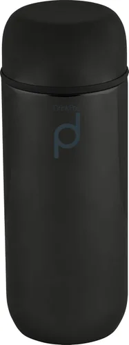 Miniatura 10 de Drinkpod Grunwerg HCF-200BK - Frasco de cápsula aislado al vacío, acero inoxidable, negro, 6.8 fl oz