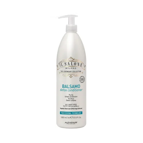 Il Salone Milano Acondicionador de desintoxicación para todo tipo de cabello - Acondicionador aclarador para el cabello con polvo de carbón -