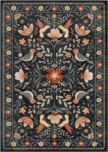 Miniatura 27 de Moynesa Alfombra para sala de estar, de 5 x 7 pies, lavable, moderna, color verde cabaña, para dormitorio, comedor, alfombra estética de granja