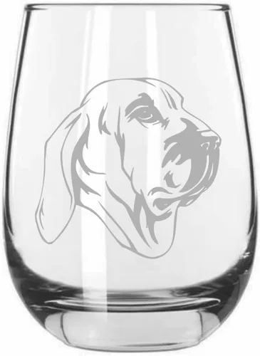 Miniatura 405 de Sakhalin Husky Dog - Copa de vino grabada personalizada de 15.25 onzas sin tallo