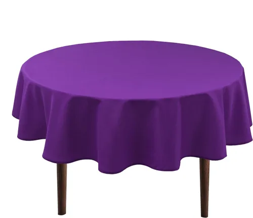 Miniatura 6 de Hiasan Mantel redondo de 30 pulgadas – Mantel de tela de poliéster impermeable resistente a las manchas a prueba de derrames, para comedor, cocina
