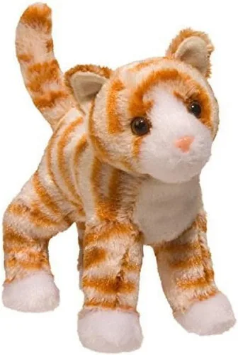 Douglas Hally - Animal de peluche a rayas naranja | 8 pulgadas de alto