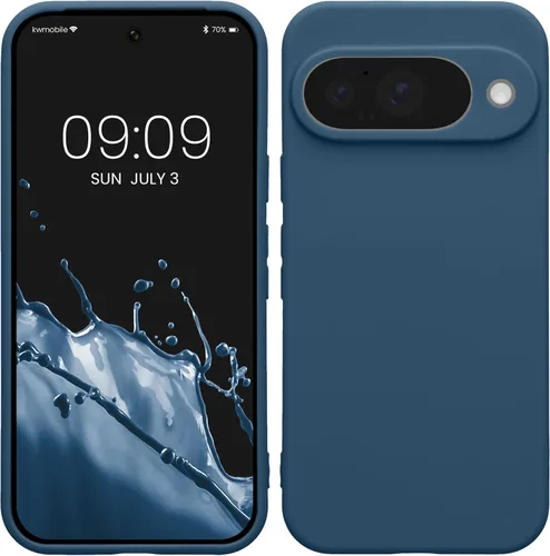 Miniatura 9 de kwmobile Funda compatible con Google Pixel 9 Pro - Funda protectora delgada de TPU para teléfono - Acabado mate suave - Negro mate