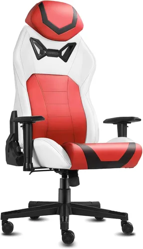 Miniatura 10 de Modern-Depo Sillas ergonómicas para juegos para adultos con espuma viscoelástica de alta densidad Silla de oficina cómoda giratoria, silla