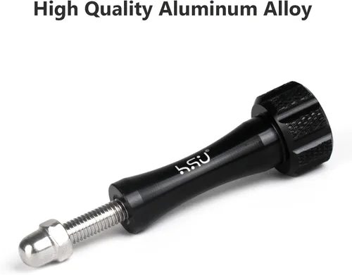 Miniatura 6 de HSU Juego de tornillos de mariposa de aleación de aluminio (extensión) + llave para GoPro Hero 13, 12, 11, 10, 9, 8, 7, 6, 5, 4, compatible con Negro