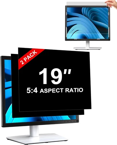 ZOEGAA Pantalla de privacidad, pantalla de privacidad extraíble para monitor de computadora, antirreflejos y luz azul, compatible con HP Dell,