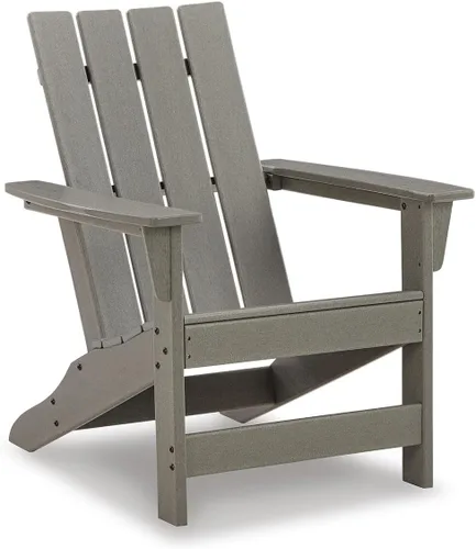 Miniatura 9 de Diseño de autor por Ashley - Silla para patio exterior Sundown Treasure Adirondack de HDPE, color marrón claro
