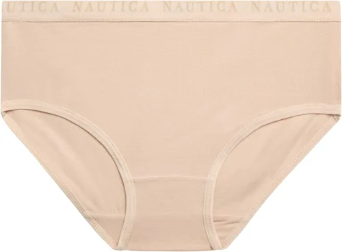 Miniatura 4 de Nautica Ropa interior para niñas, paquete de 10 calzones cómodos elásticos de algodón transpirable de cintura media para niñas (tallas 4-12)