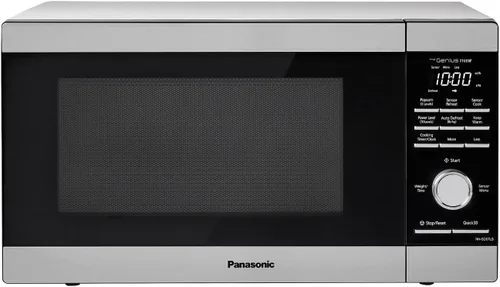 Panasonic Horno de microondas, 1,3 pies cúbicos 1100W de encimera con sensor Genius de cocción y descongelamiento automático - NN-SD67LS (acero