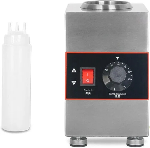 Calentador eléctrico comercial de salsa de queso, 22.0 fl oz, calentador de salsa de alimentos para encimera, multifuncional, 110 V, máquina de