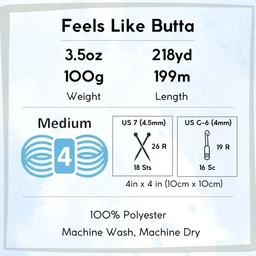 Miniatura 4 de Lion Brand Feels Like Butta Rainy Day 215-99 (3 madejas - mismo lote de tinte) estambre medio #4 poliéster para tejer con gancho y agujas con bolsa