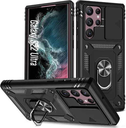 Miniatura 12 de Funda para Galaxy S22 Ultra, a prueba de golpes, resistente a los impactos con lente deslizante Funda protectora para Samsung Galaxy S22 Ultra 4G/5G