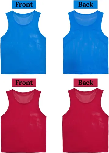 Miniatura 4 de Soccer Pennies Youth, chalecos de práctica de equipo para deportes, camiseta de práctica de fútbol para niños, adolescentes y adultos, juego de 12