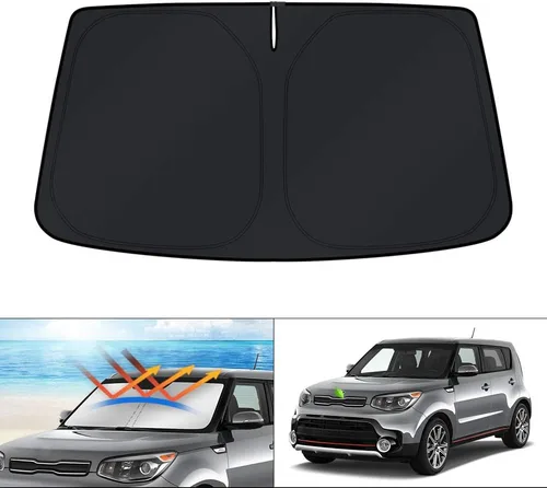 Miniatura 175 de KUST - Parasol plegable para parabrisas para Ford Ranger, accesorios 2019-2025 2026, parasol personalizado para ventana, protector solar plegable