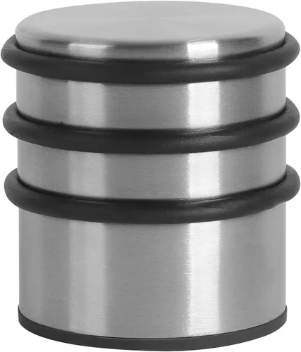Miniatura 2 de KINJOEK Tope de puerta pesado, sin taladro, tope de puerta de acero inoxidable con bandas de goma protectoras, cuña de puerta para oficina, hogar