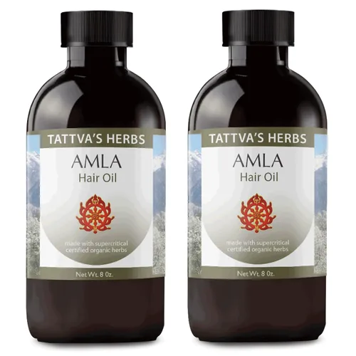 Miniatura 9 de Tattva's Herbs Aceite Amla para el crecimiento del cabello y tratamiento del cuero cabelludo, aceite indio prensado en frío y sin refinar, botella