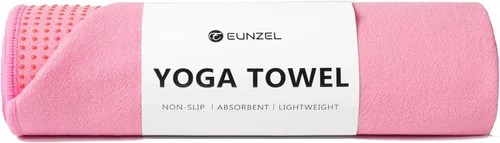 Miniatura 10 de Toalla de yoga Eunzel, toalla para esterilla de yoga caliente con puntos de agarre absorbentes de sudor, antideslizante para yoga caliente, pilates