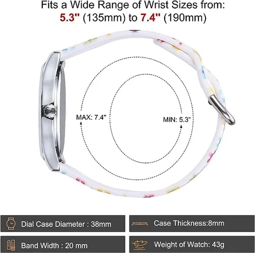 Miniatura 5 de SIBOSUN Wrist Watch Nurse Watch Easy to Read Watches for Medical Students Nurse Doctors Quartz Second Hand Luminous Dial Silicone for Men Women's